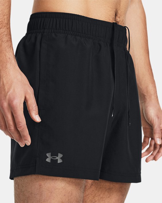 Men's UA Tech™ Woven 5" Shorts in Black image number 3